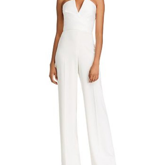 Jay Godfrey White Dawson Strapless Bridal Jumpsuit (Rehearsal or Bachelorette) - Picture 2 of 10